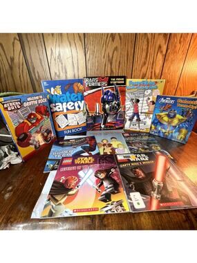 10 children's books: Lego, Avengers, Transformers, Marvel, spiderman, activity